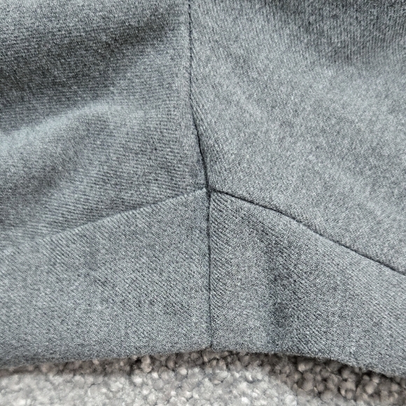 LOFT Pull On Taper Pants Brushed Flannel Gray High Rise Career Office Pockets - Picture 9 of 9